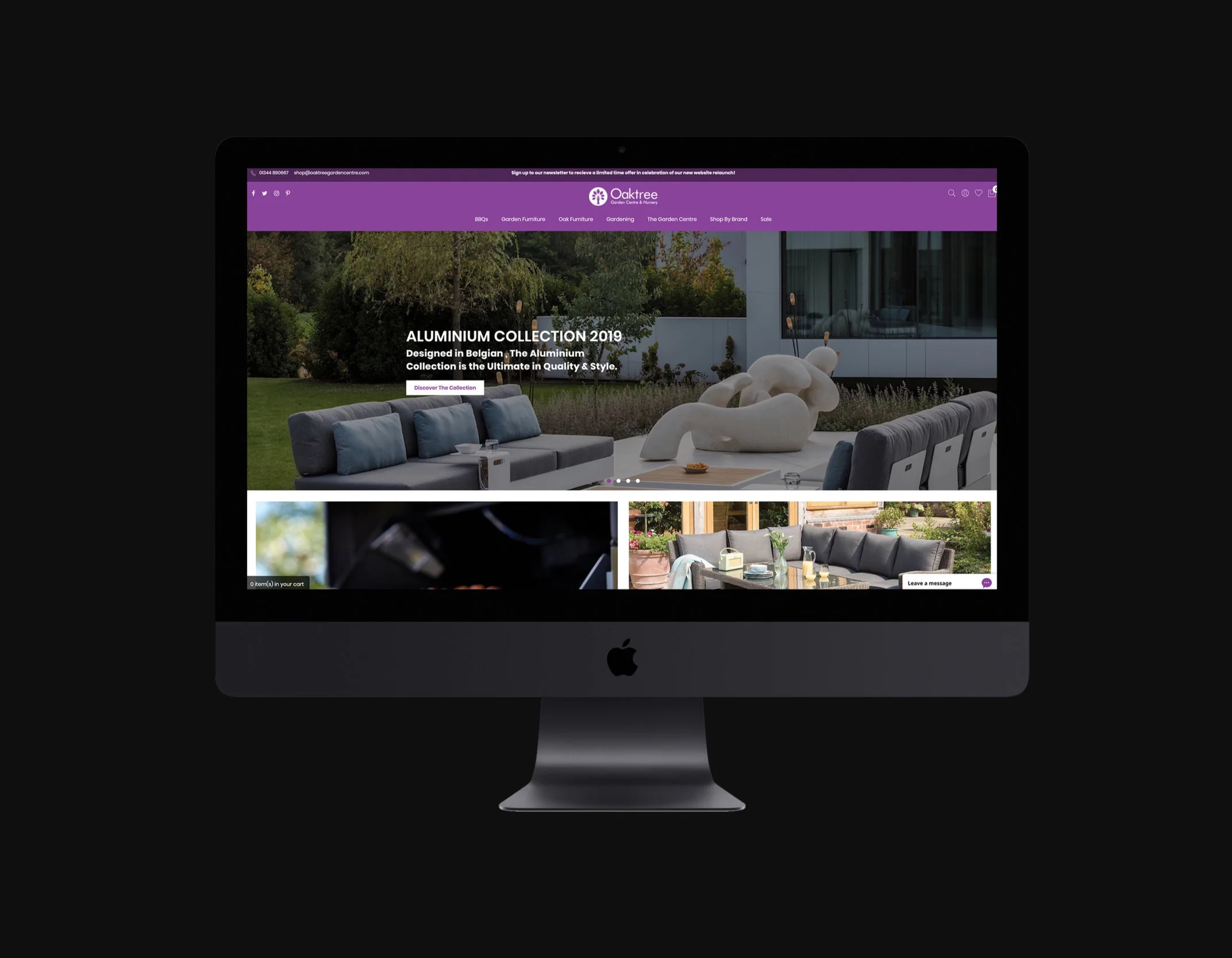 UNBXD launches new Magento E-Commerce Website for Oaktree Garden Centre