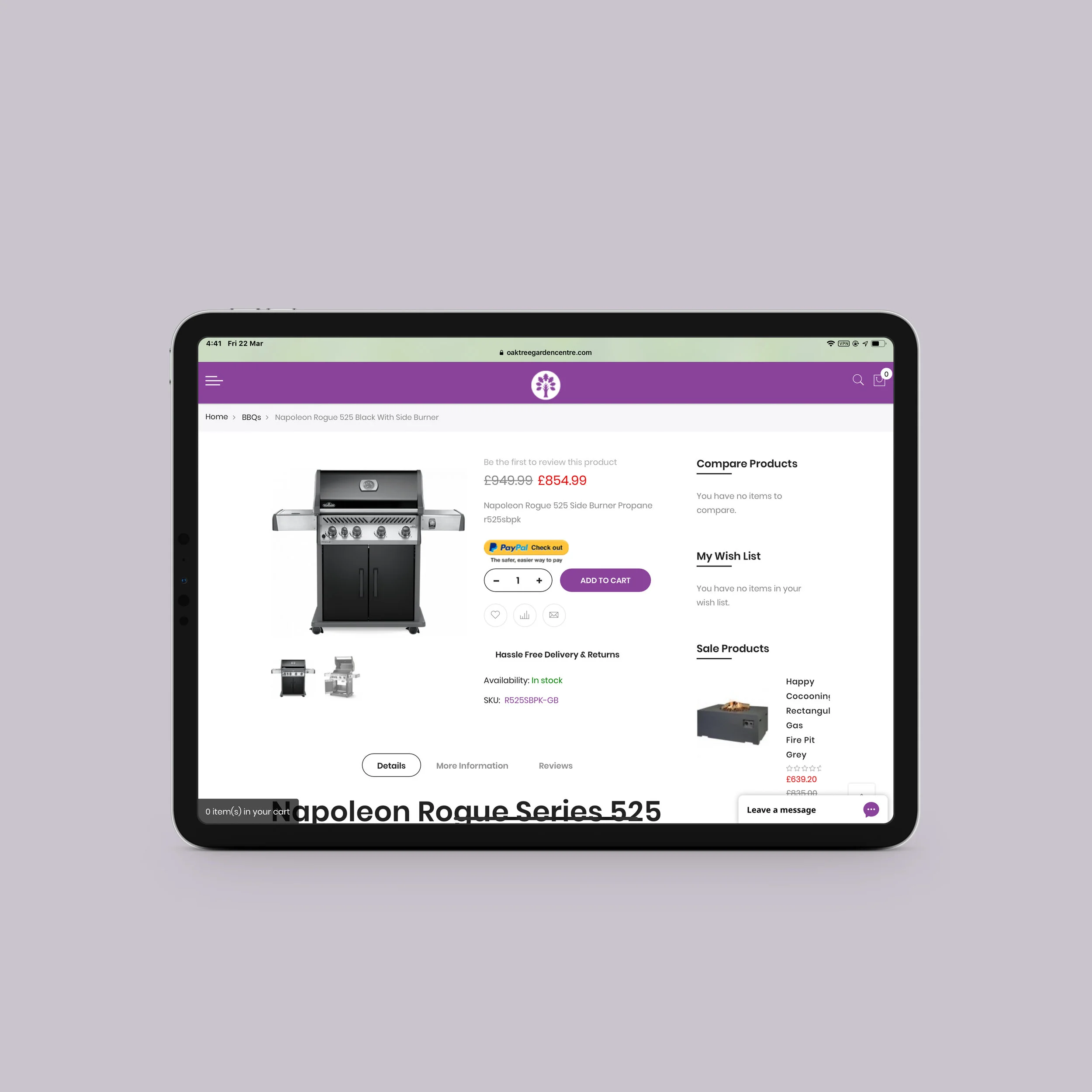 Oaktree Garden Centre | Product Page