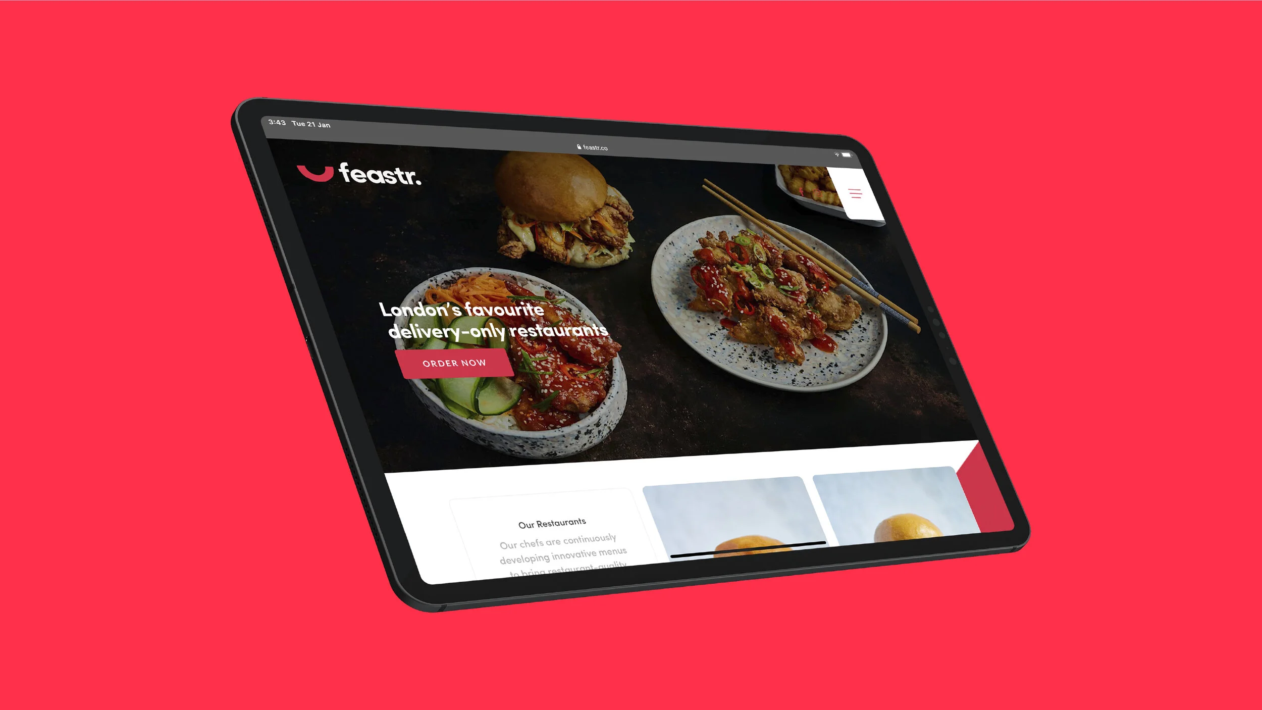 Introducing Feastr, London-based Cloud Kitchens supporting image