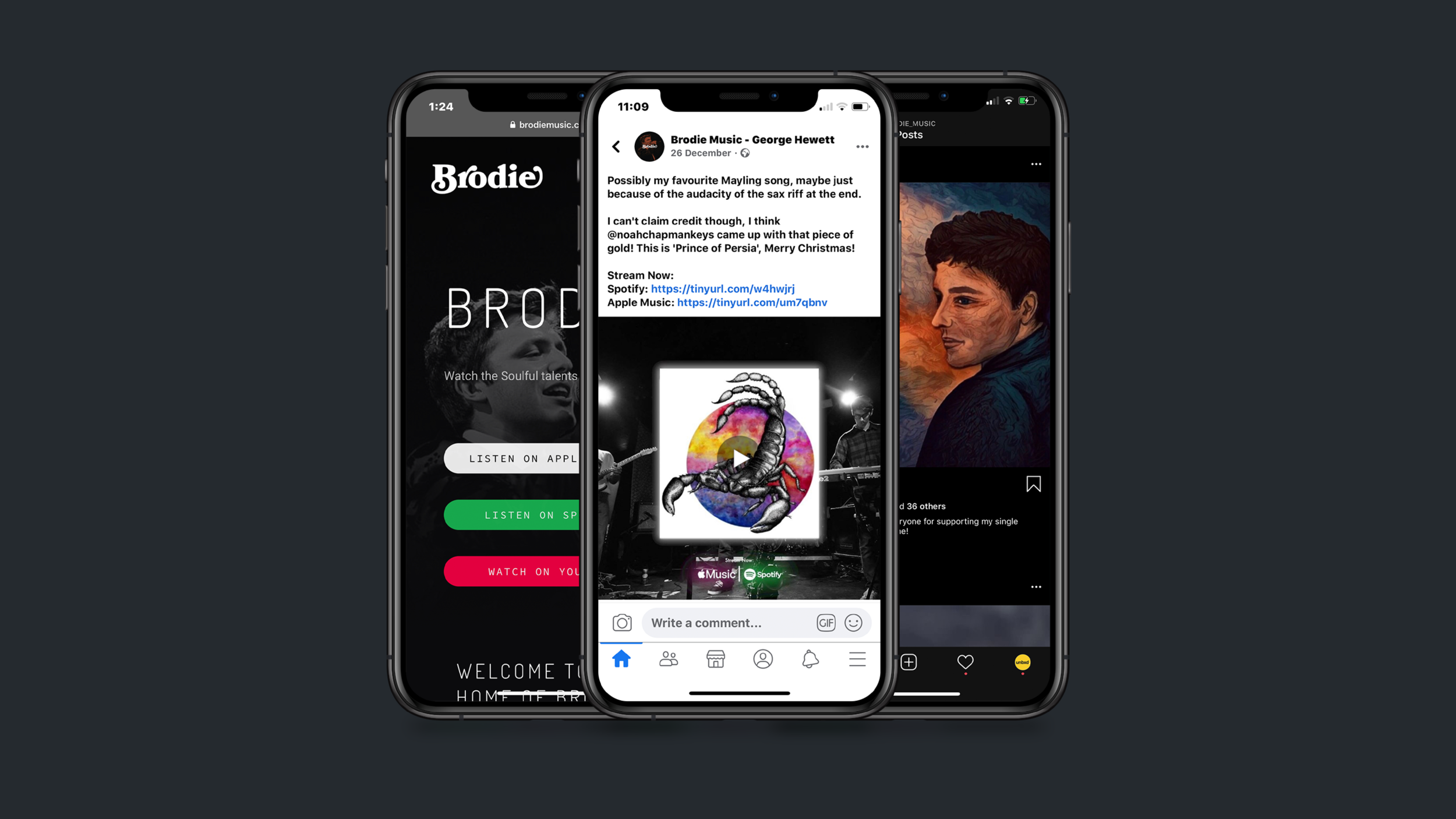 Creating and Marketing a Personal Brand for Brodie Music supporting image