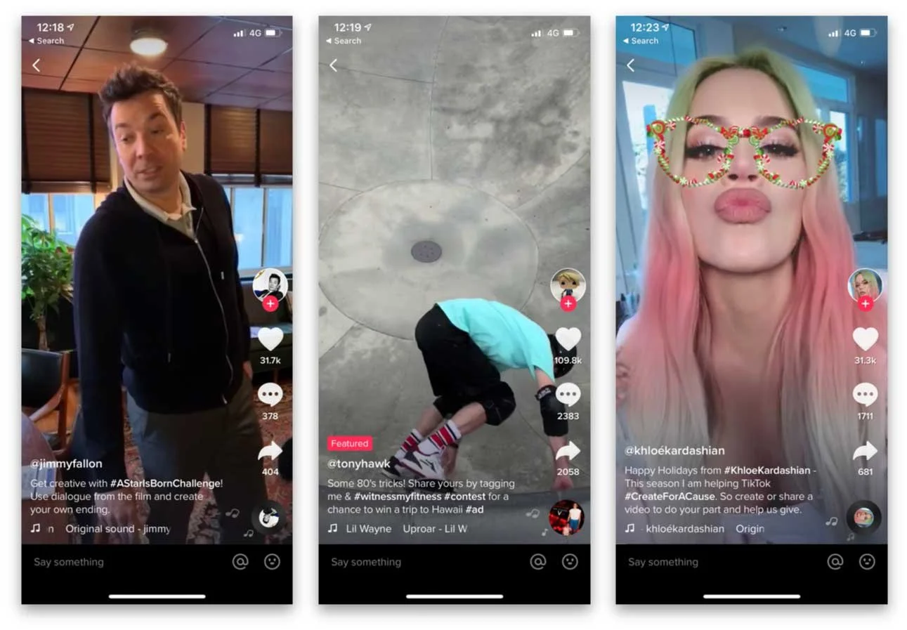 Tiktok 6 celebrities
