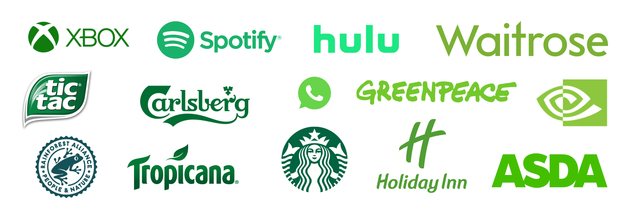    Famous Green Logos   