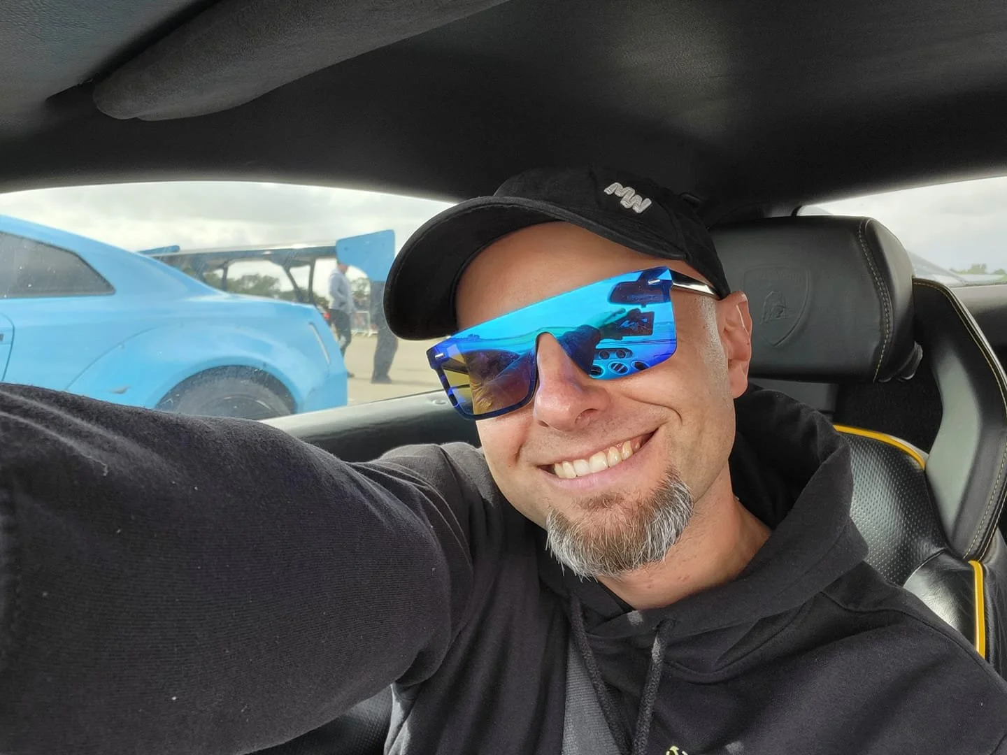   Marcin on a supercar track day we sent him on for his 4th Year Aniversary  