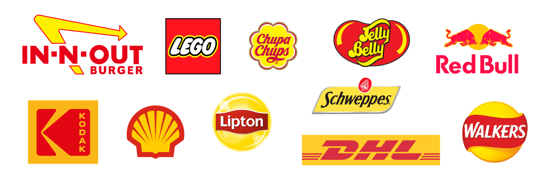    Famous Yellow & Red Logos   