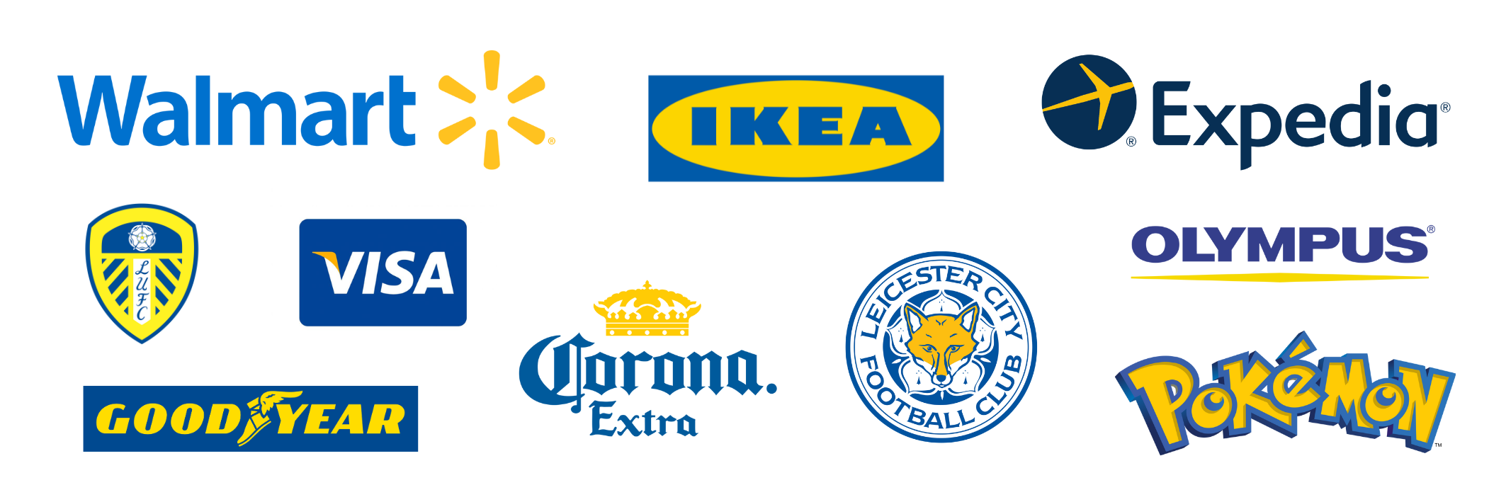    Famous Blue & Yellow Logos   