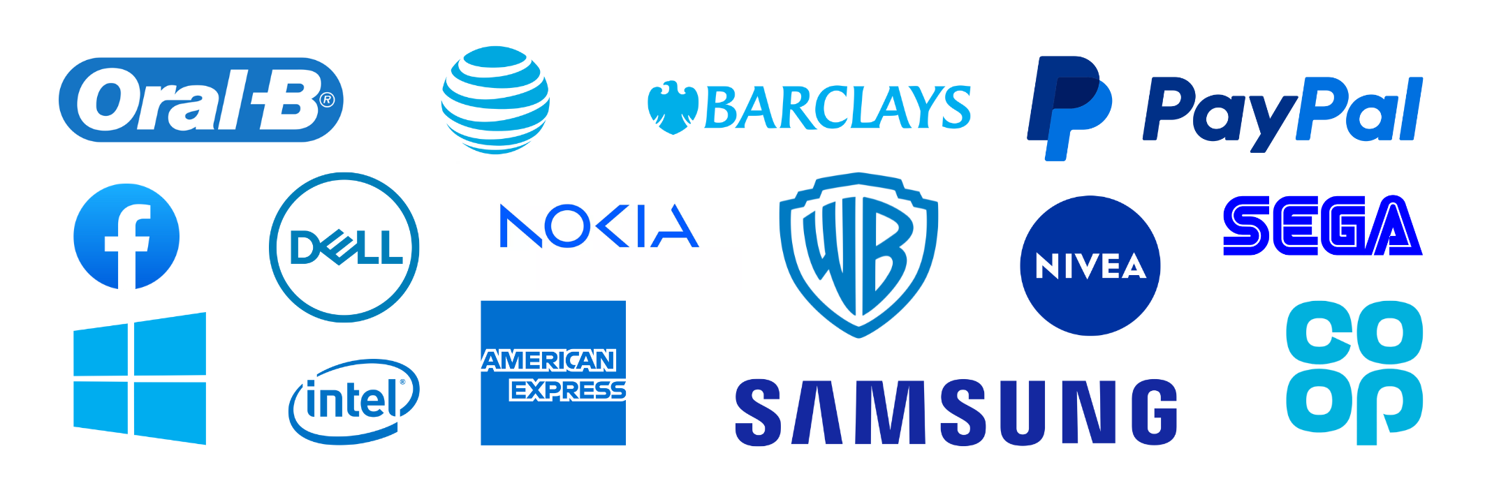    Famous Blue Logos   