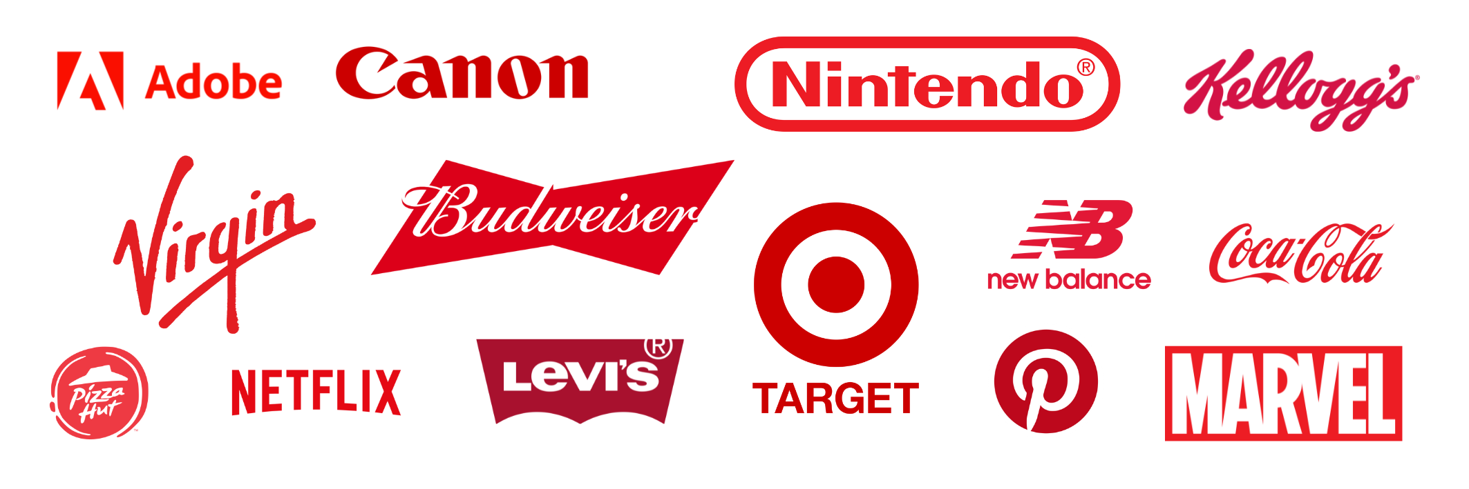    Famous Red Logos   